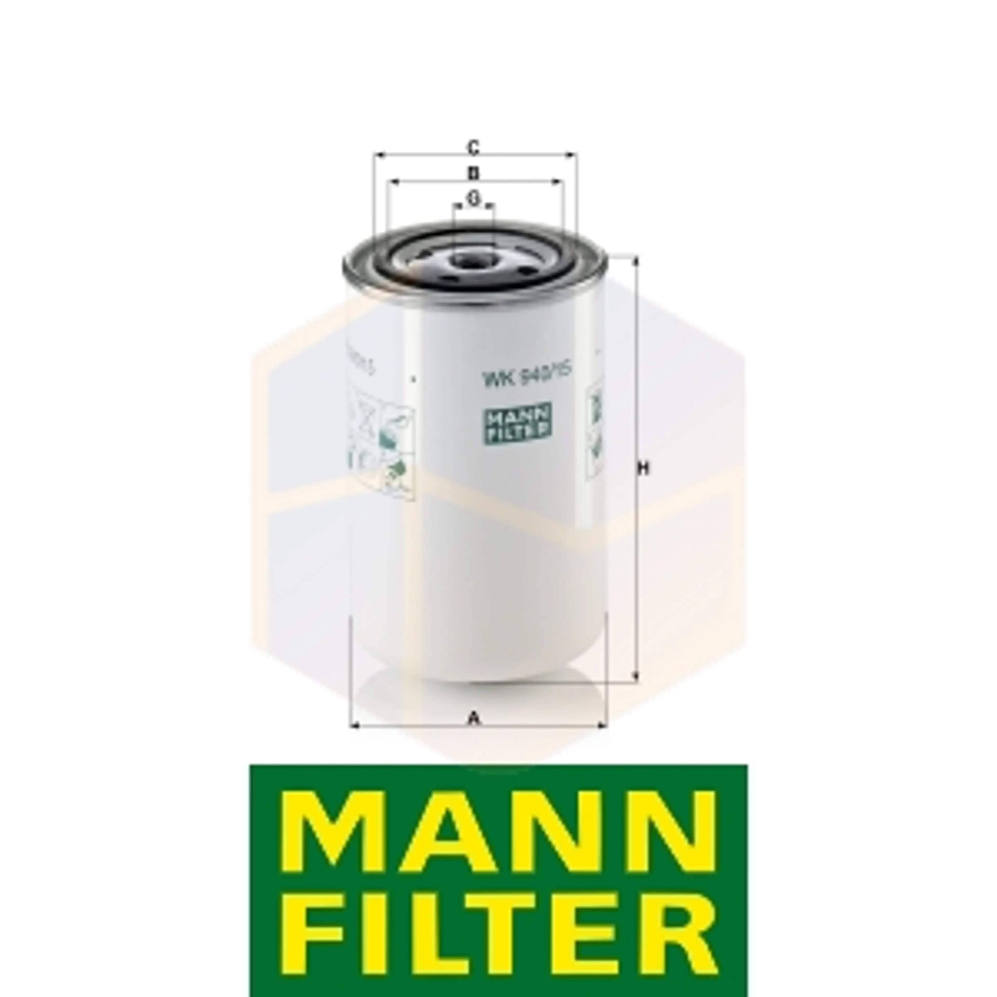 FILTRO COMBUSTIBLE WK 940/15 MANN