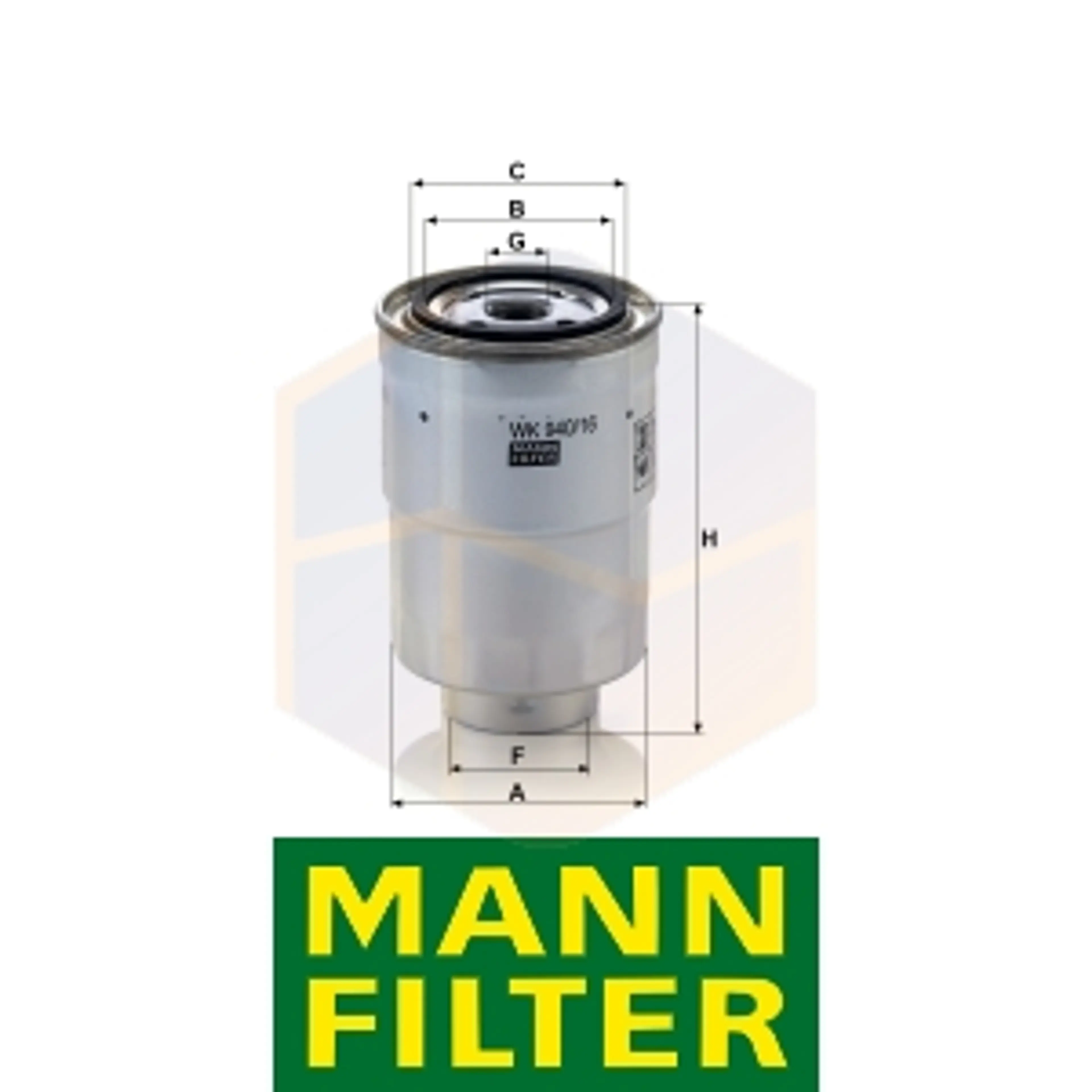 FILTRO COMBUSTIBLE WK 940/16 X MANN