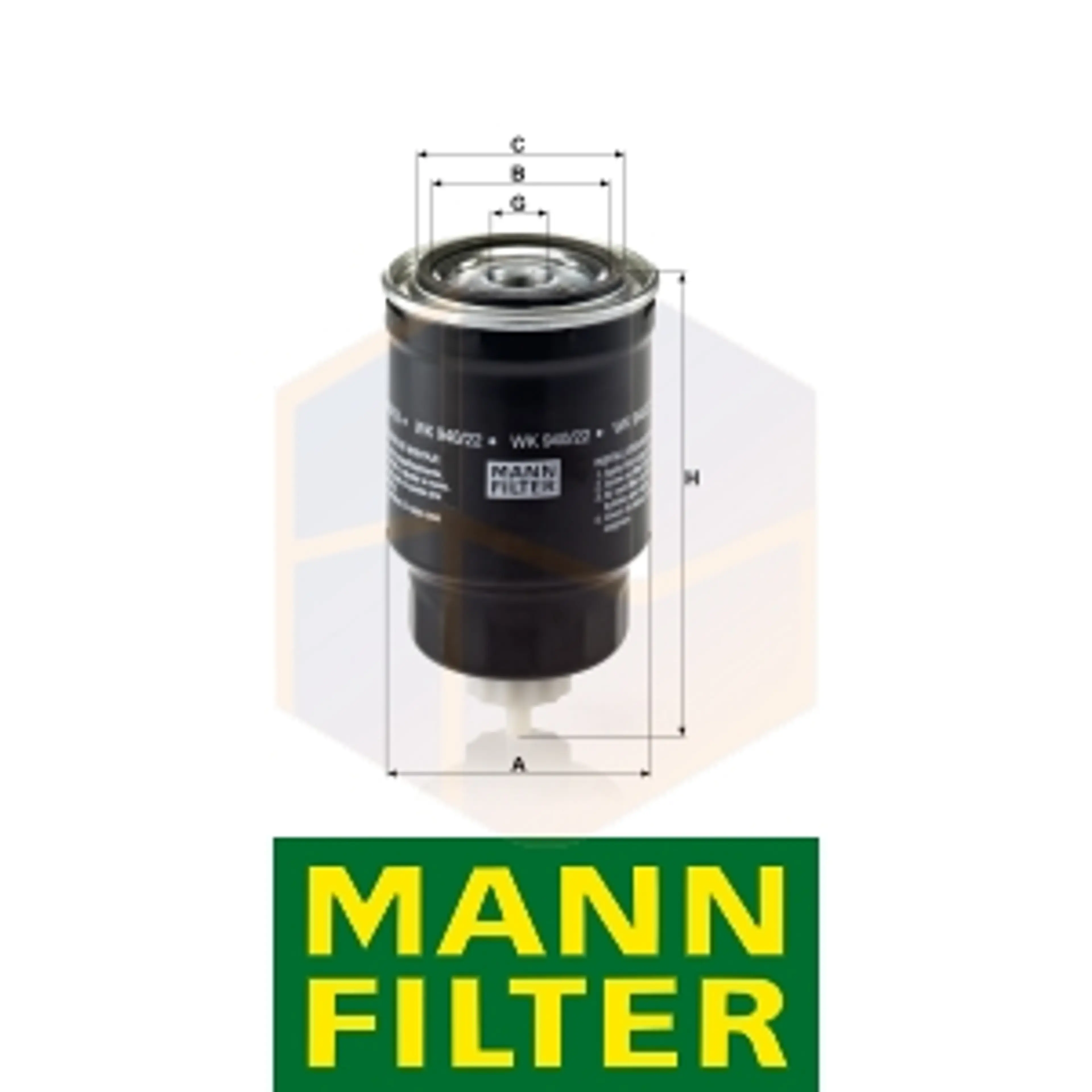 FILTRO COMBUSTIBLE WK 940/22 MANN