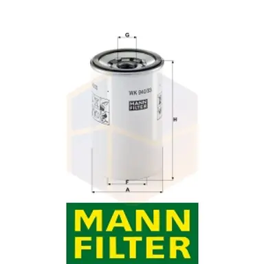 FILTRO COMBUSTIBLE WK 940/33 X MANN