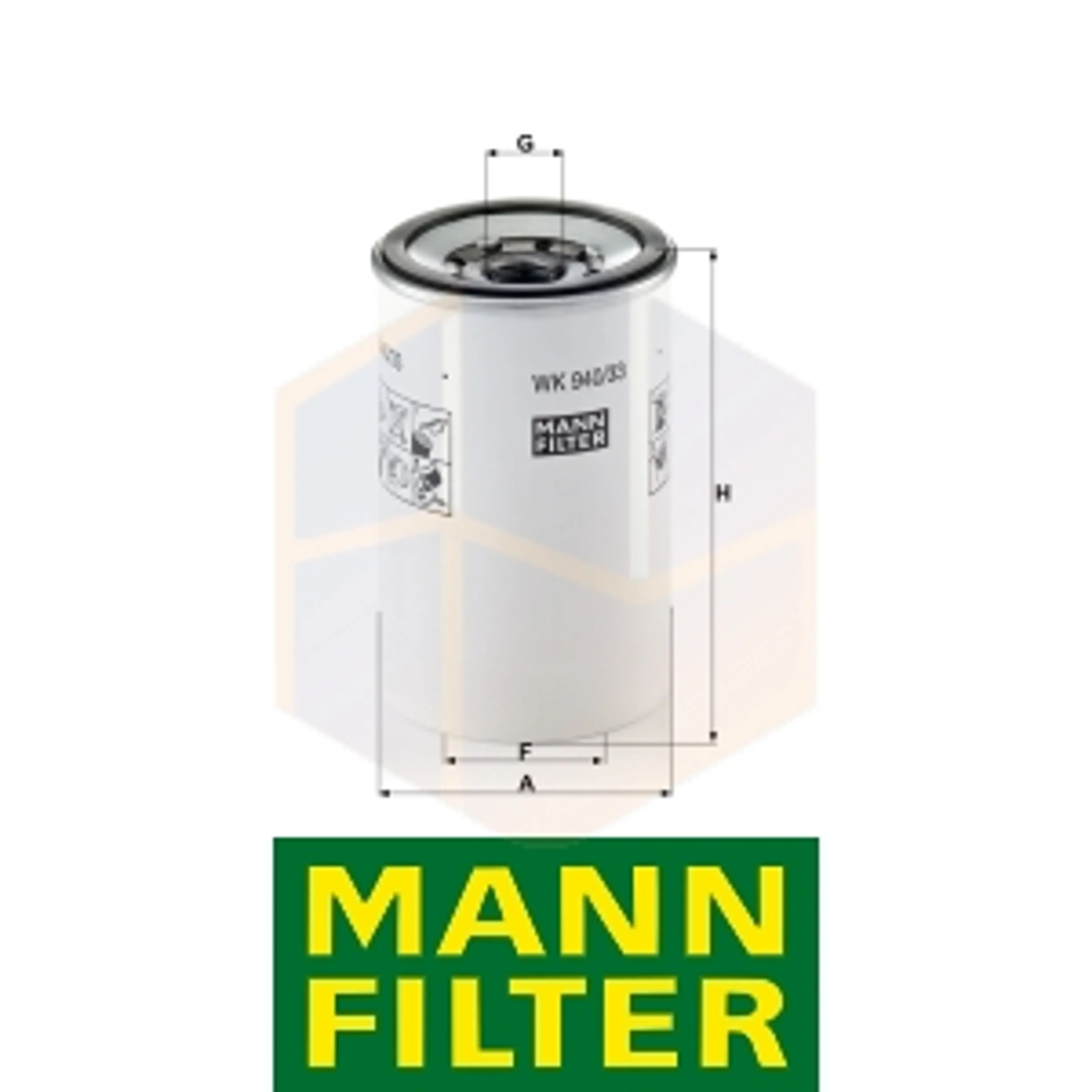 FILTRO COMBUSTIBLE WK 940/33 X MANN