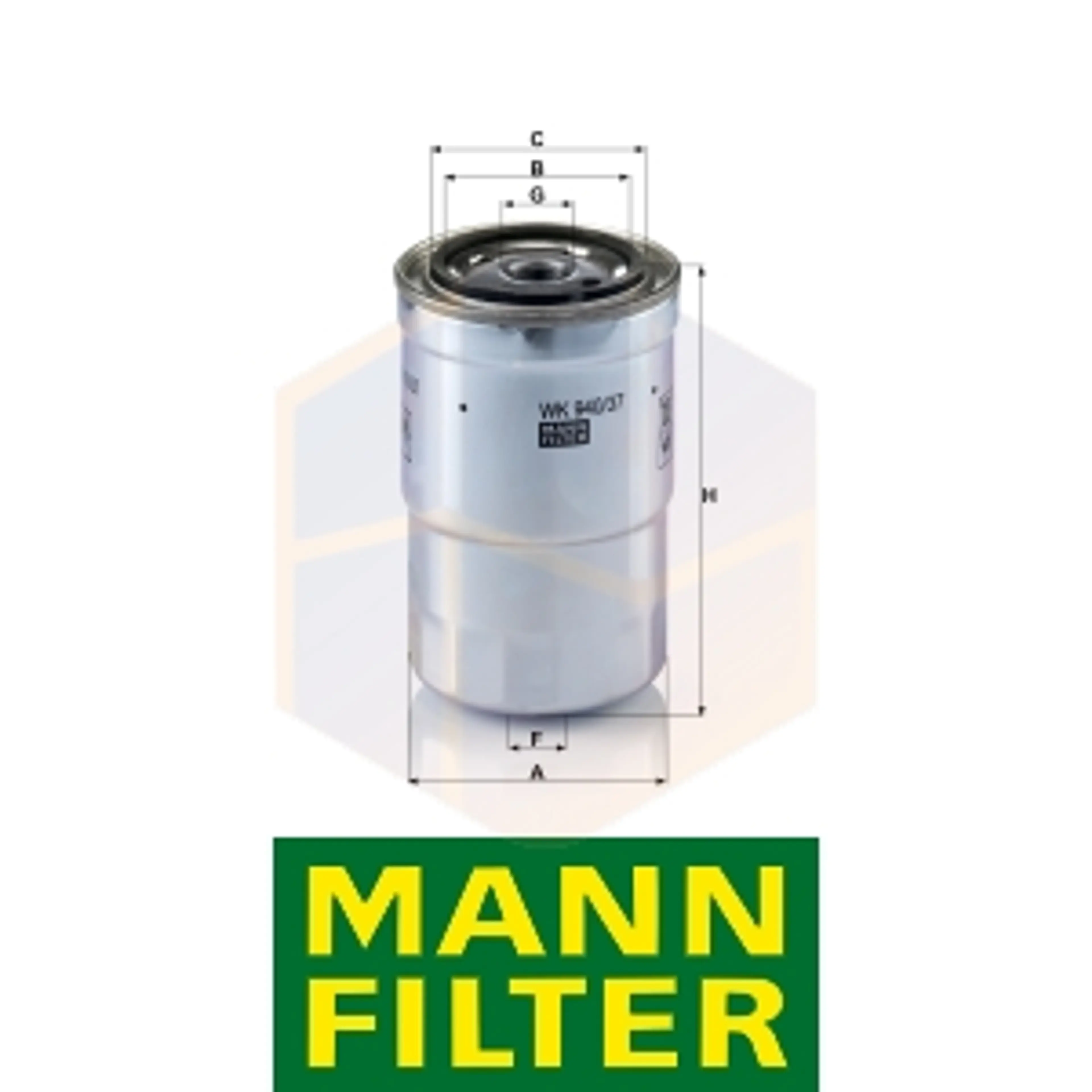 FILTRO COMBUSTIBLE WK 940/37 X MANN