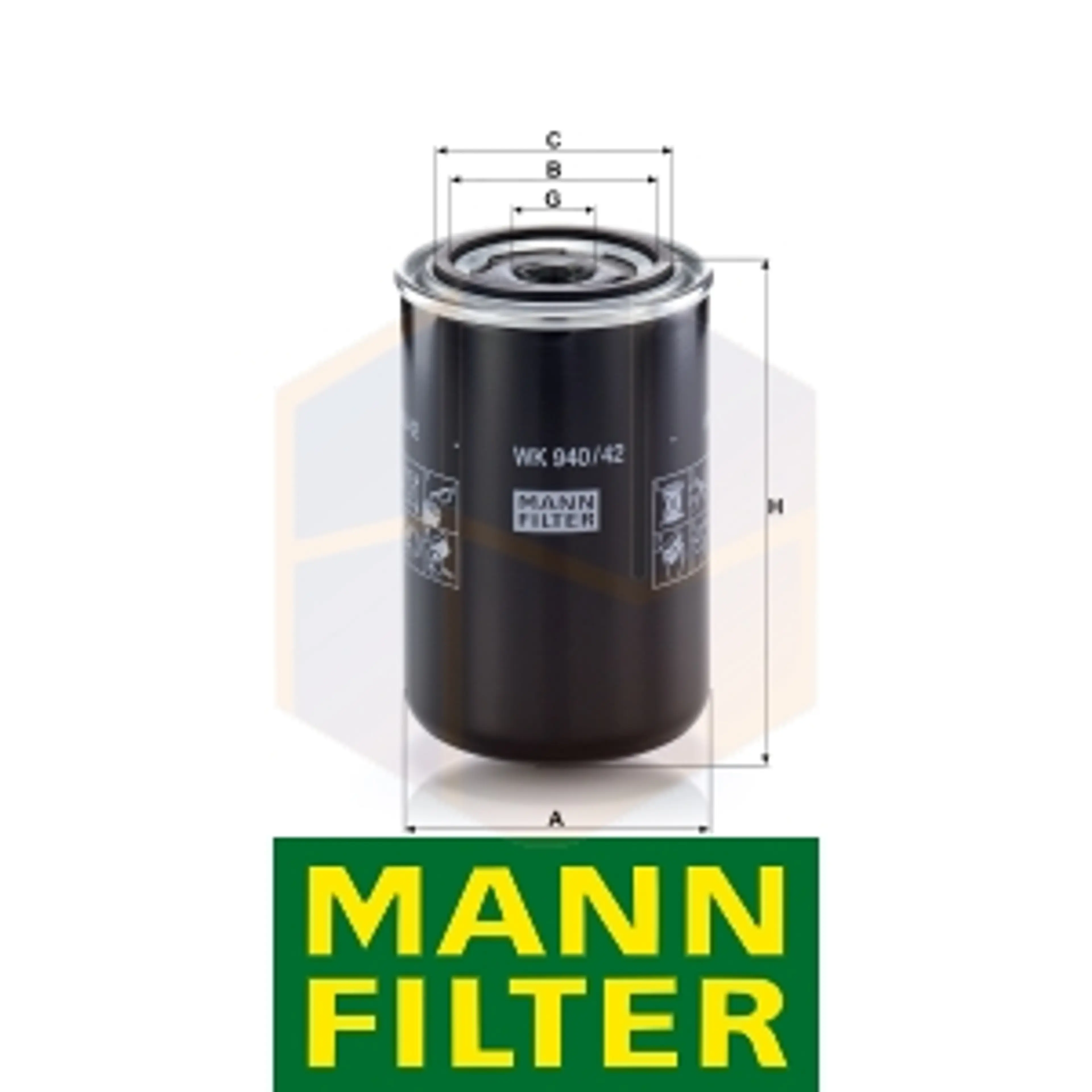 FILTRO COMBUSTIBLE WK 940/42 MANN