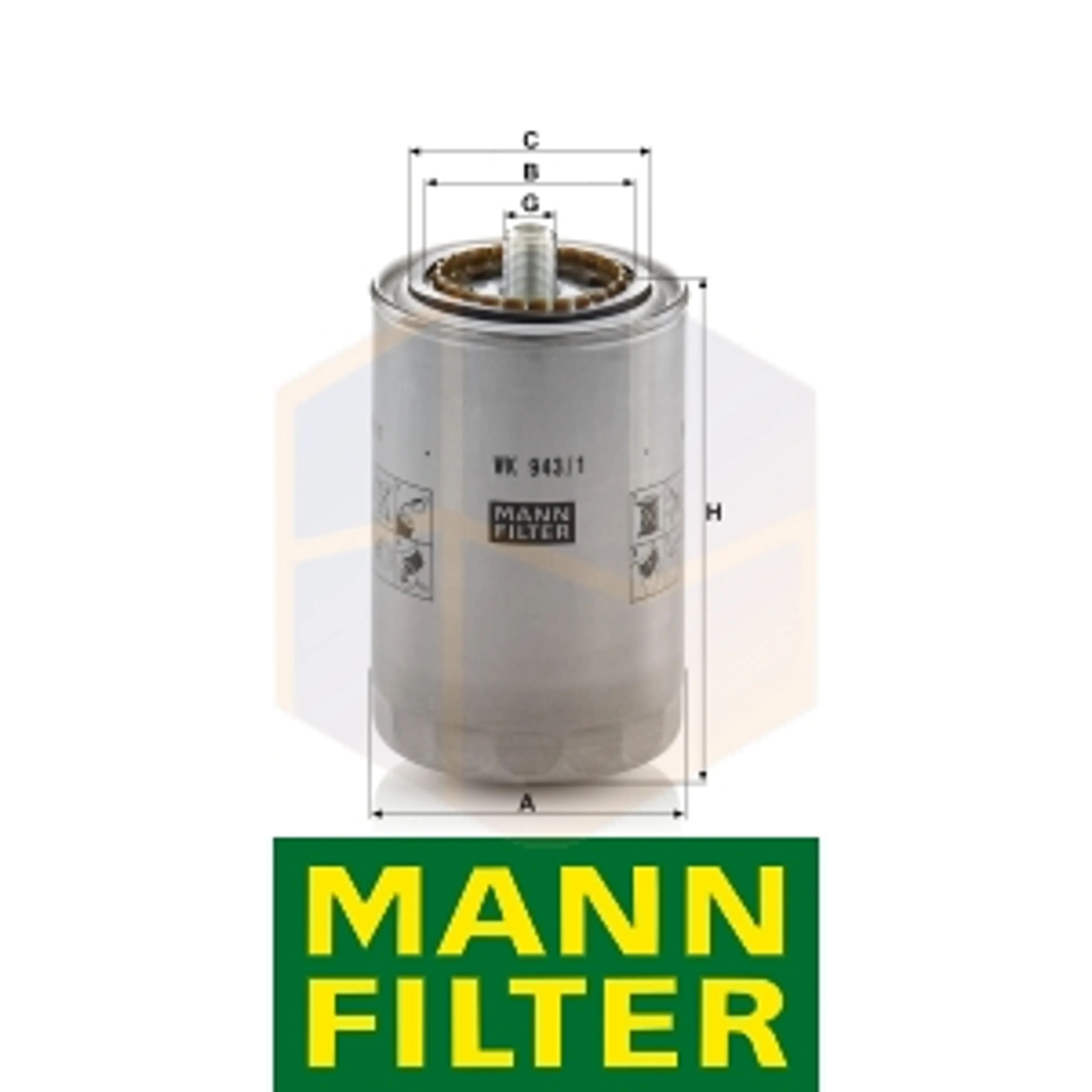 FILTRO COMBUSTIBLE WK 943/1 MANN