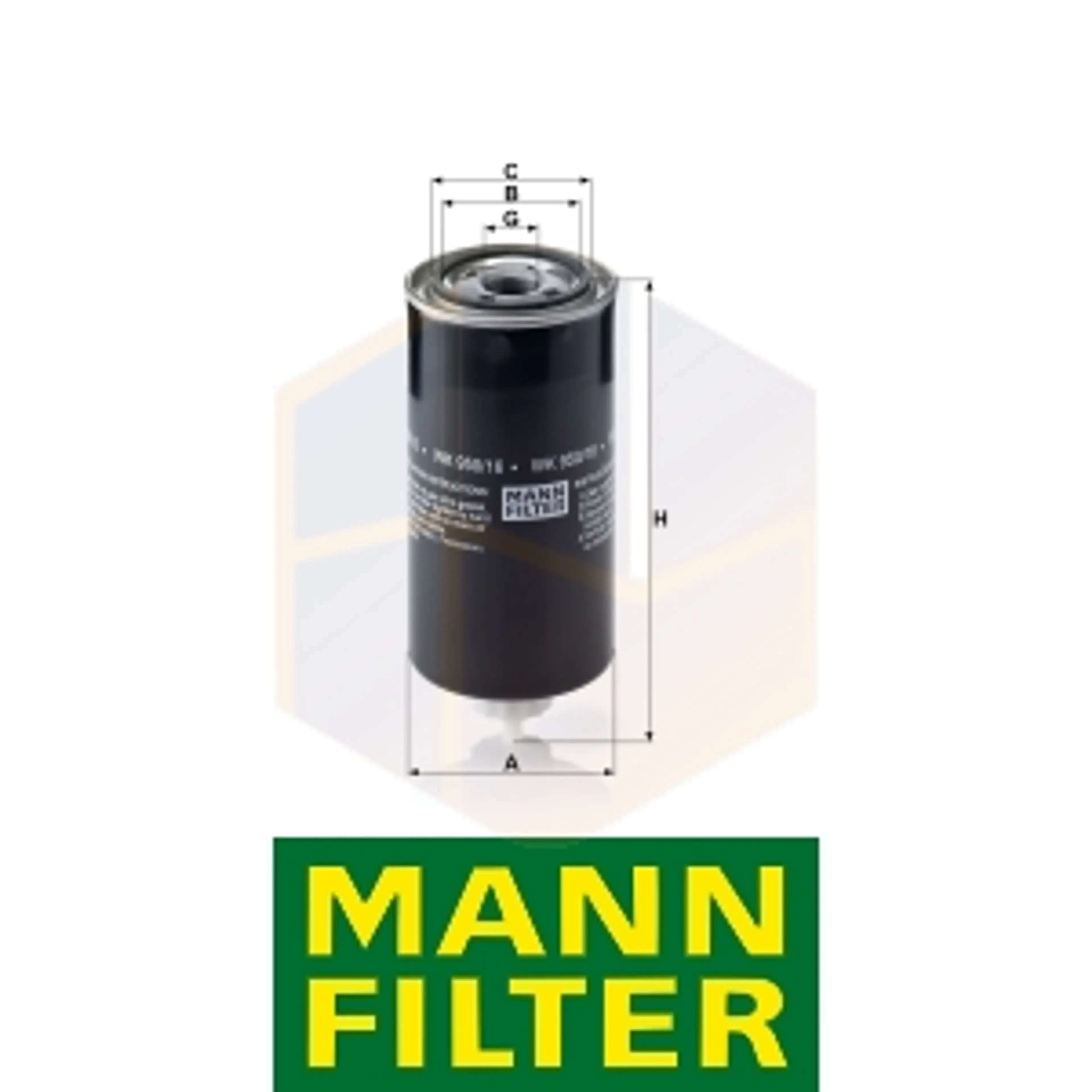 FILTRO COMBUSTIBLE WK 950/16 X MANN