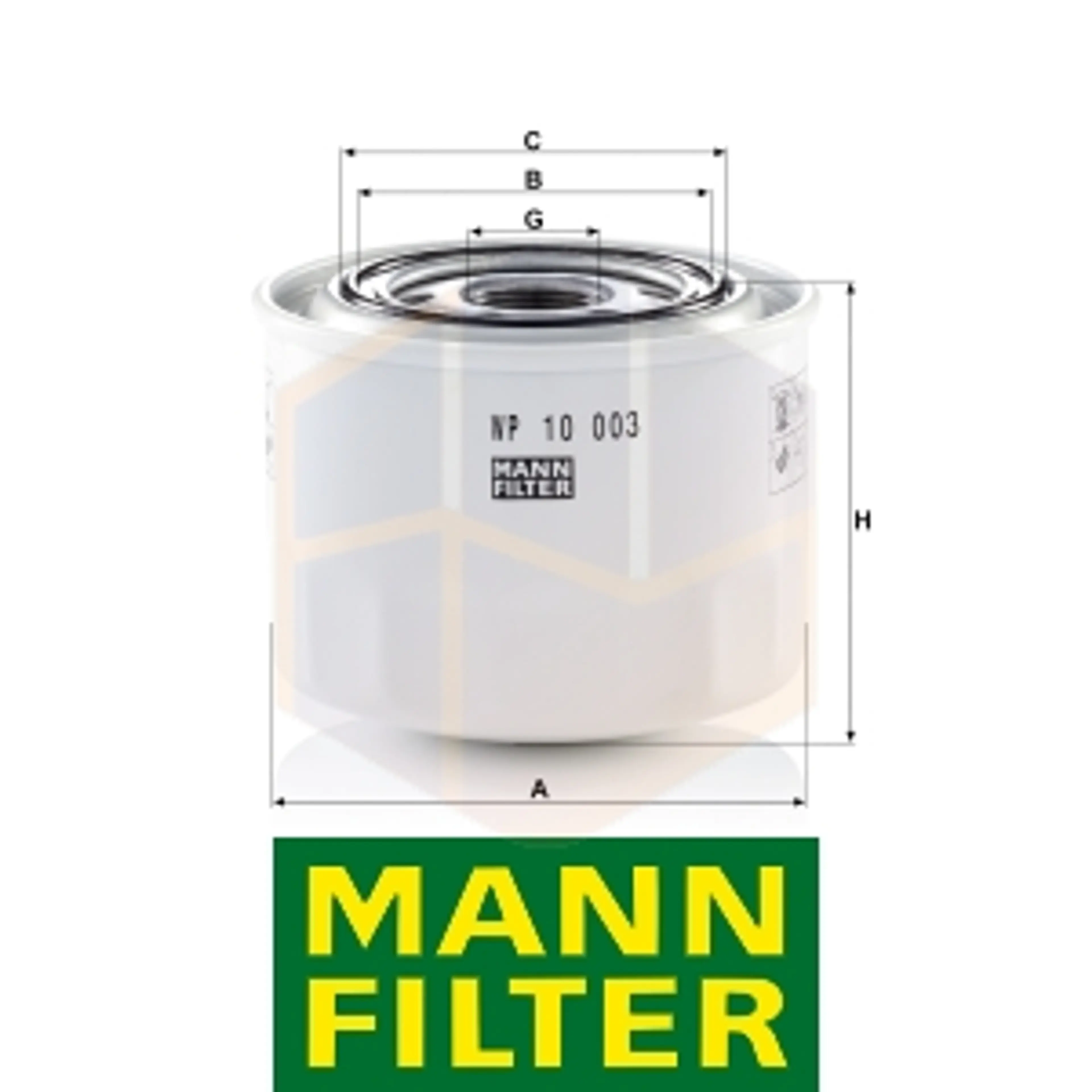 FILTRO ACEITE WP 10 003 MANN