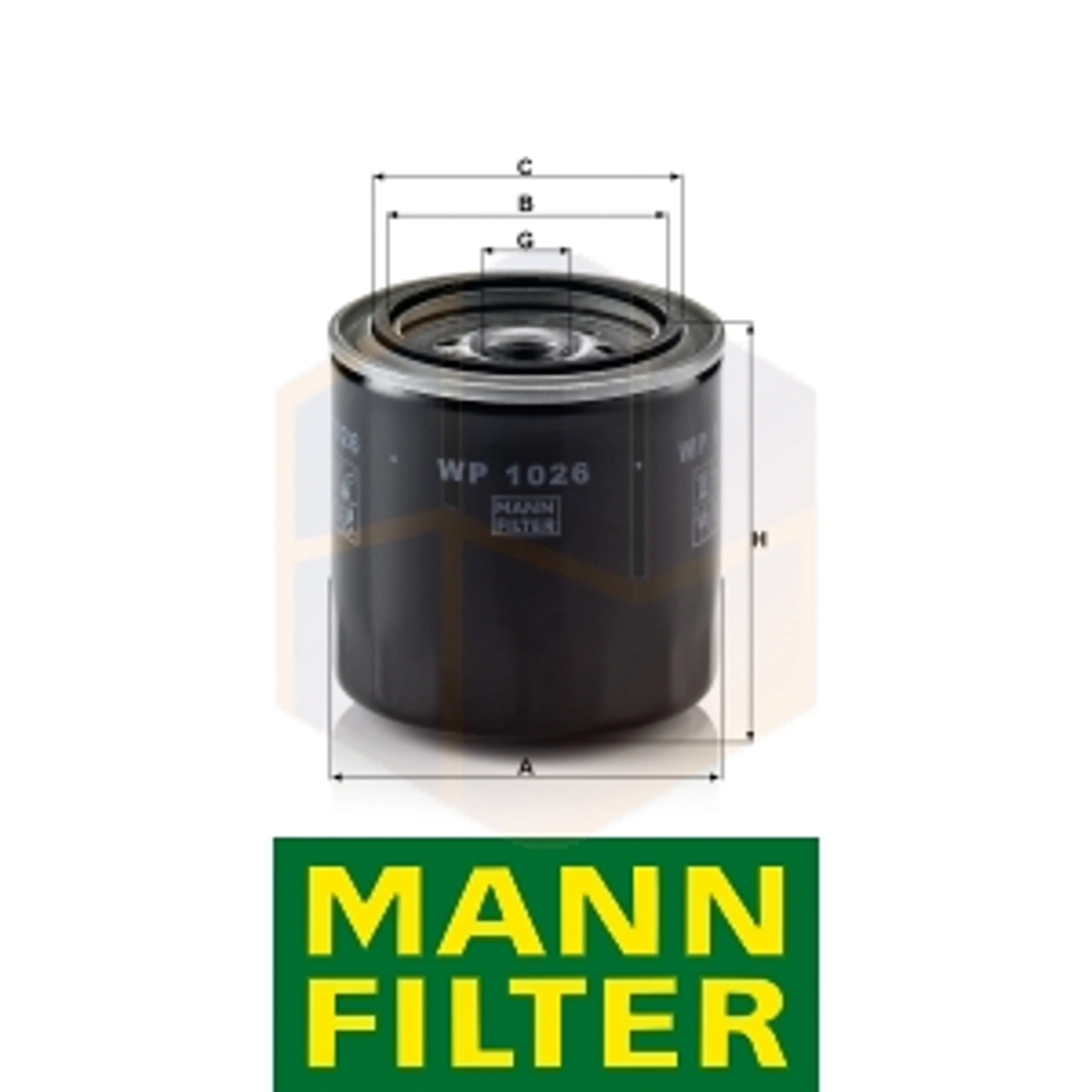 FILTRO ACEITE WP 1026 MANN