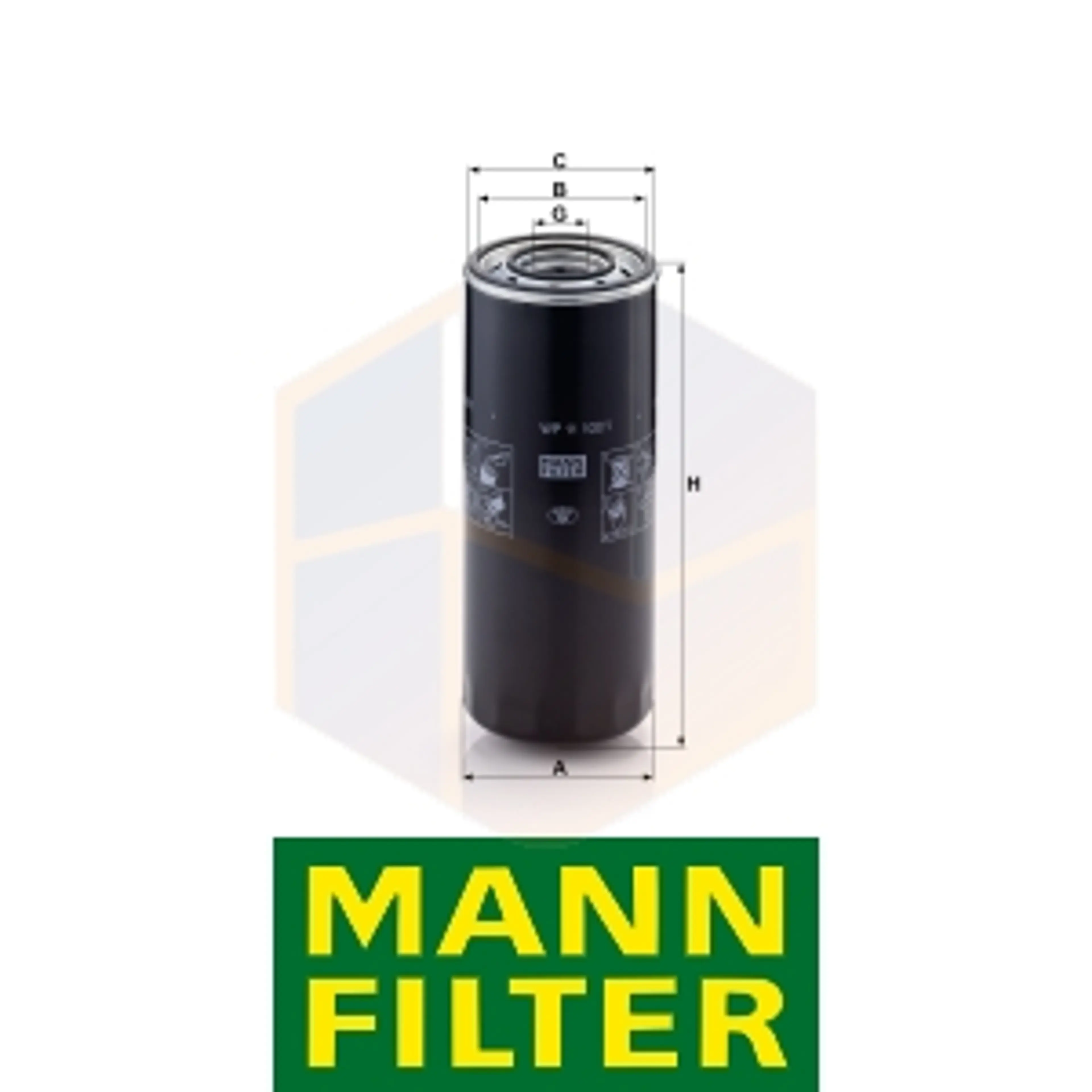 FILTRO ACEITE WP 11 102/1-2 MANN