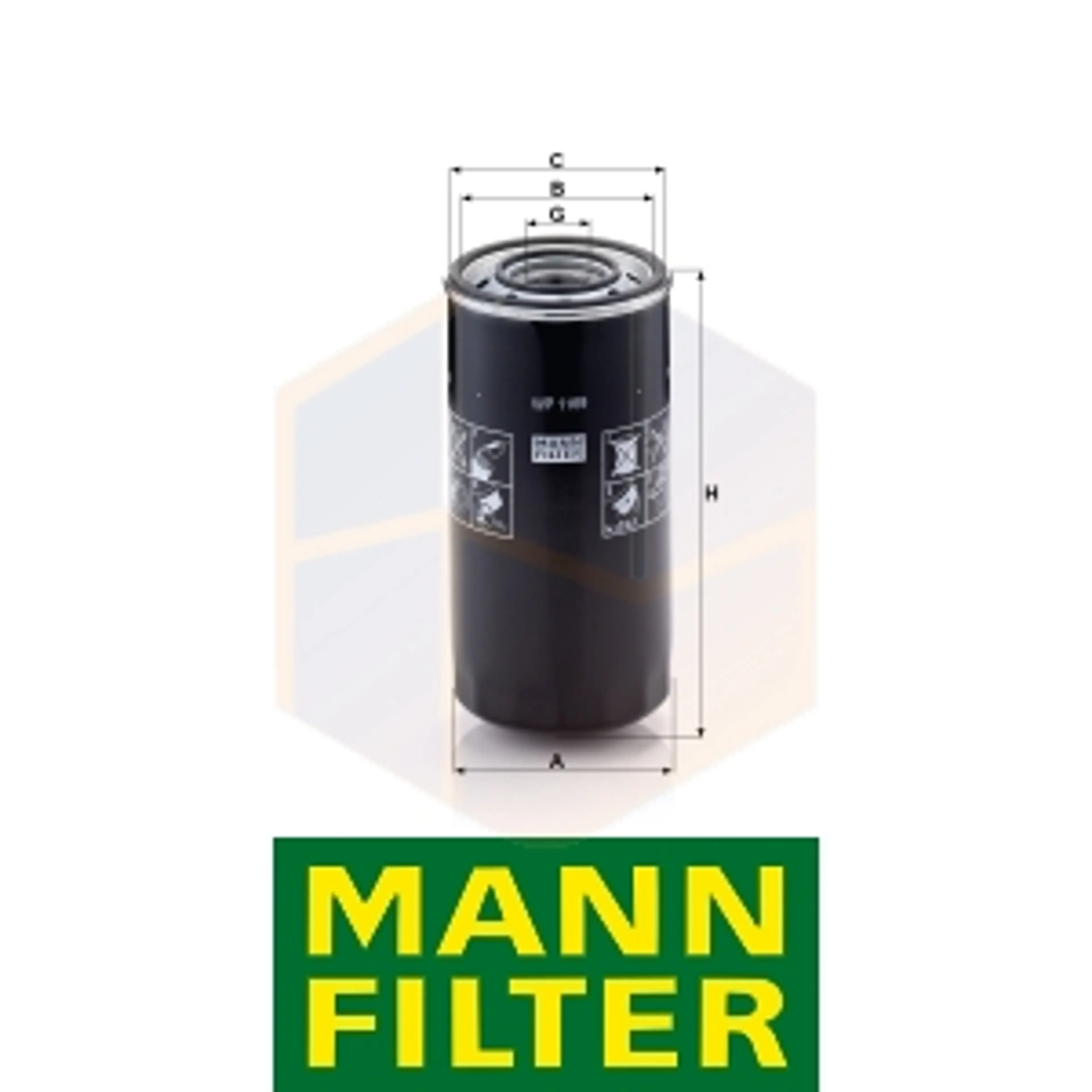 FILTRO ACEITE WP 1169 MANN