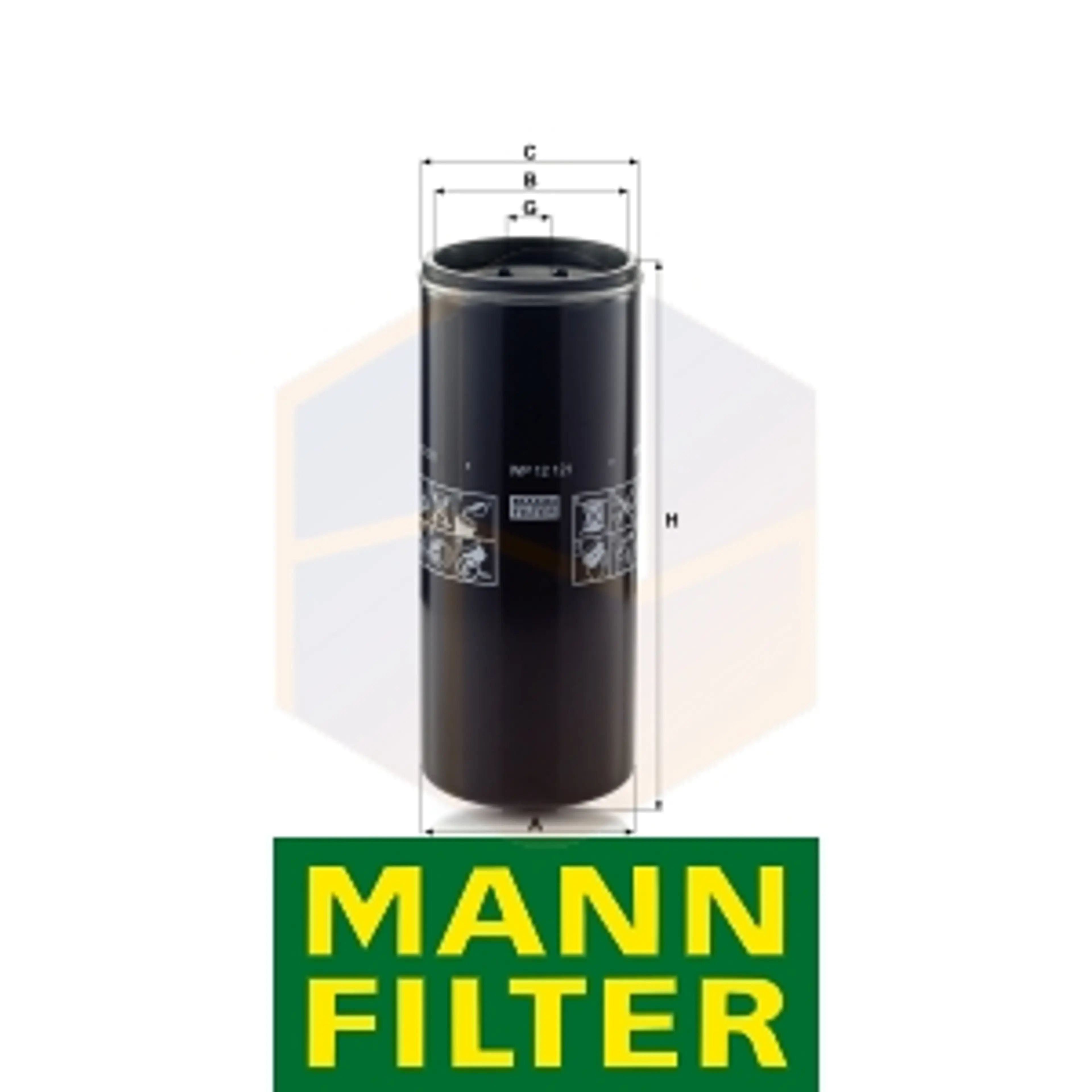 FILTRO ACEITE WP 12 121 MANN