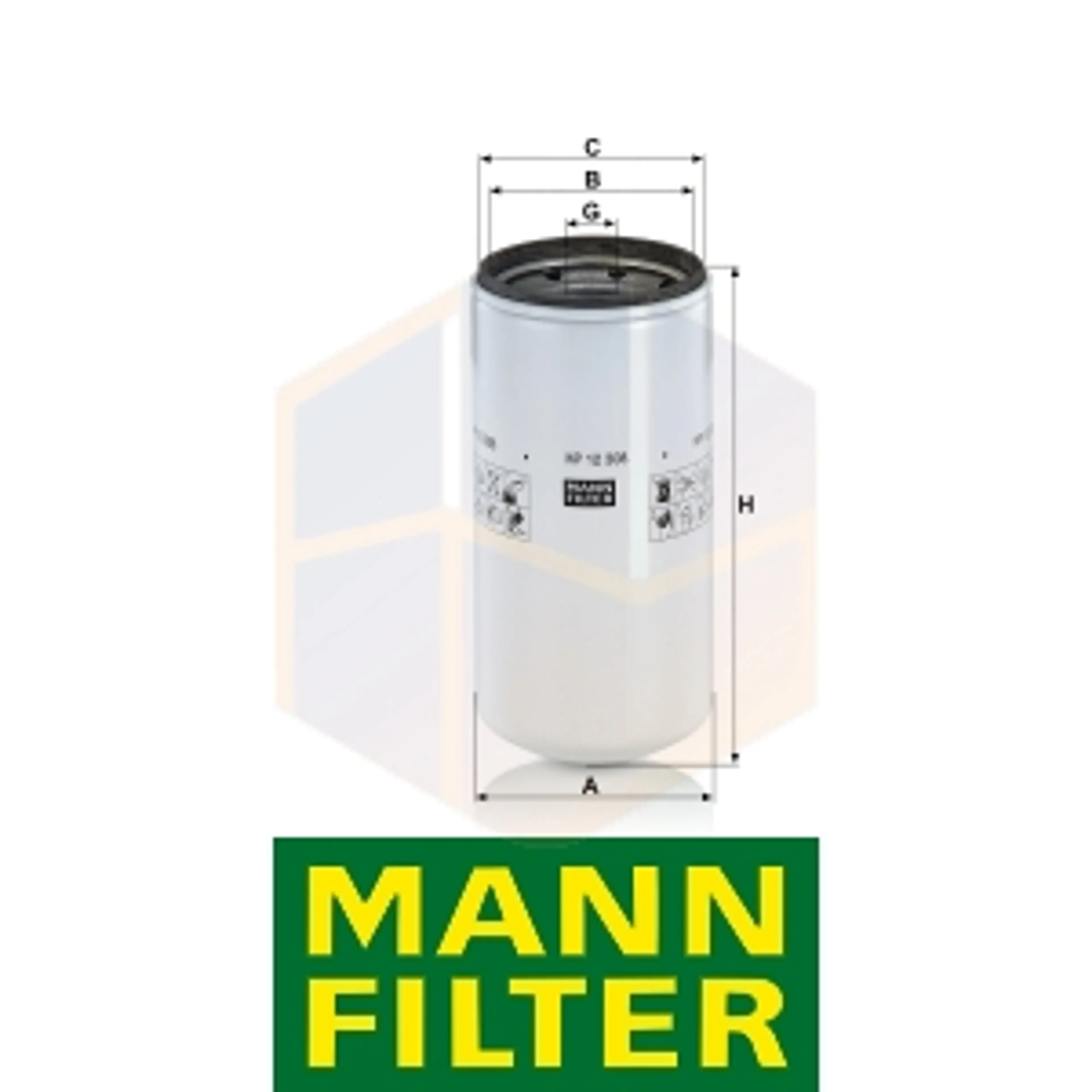 FILTRO ACEITE WP 12 308 MANN