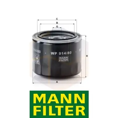 FILTRO ACEITE WP 914/80 MANN