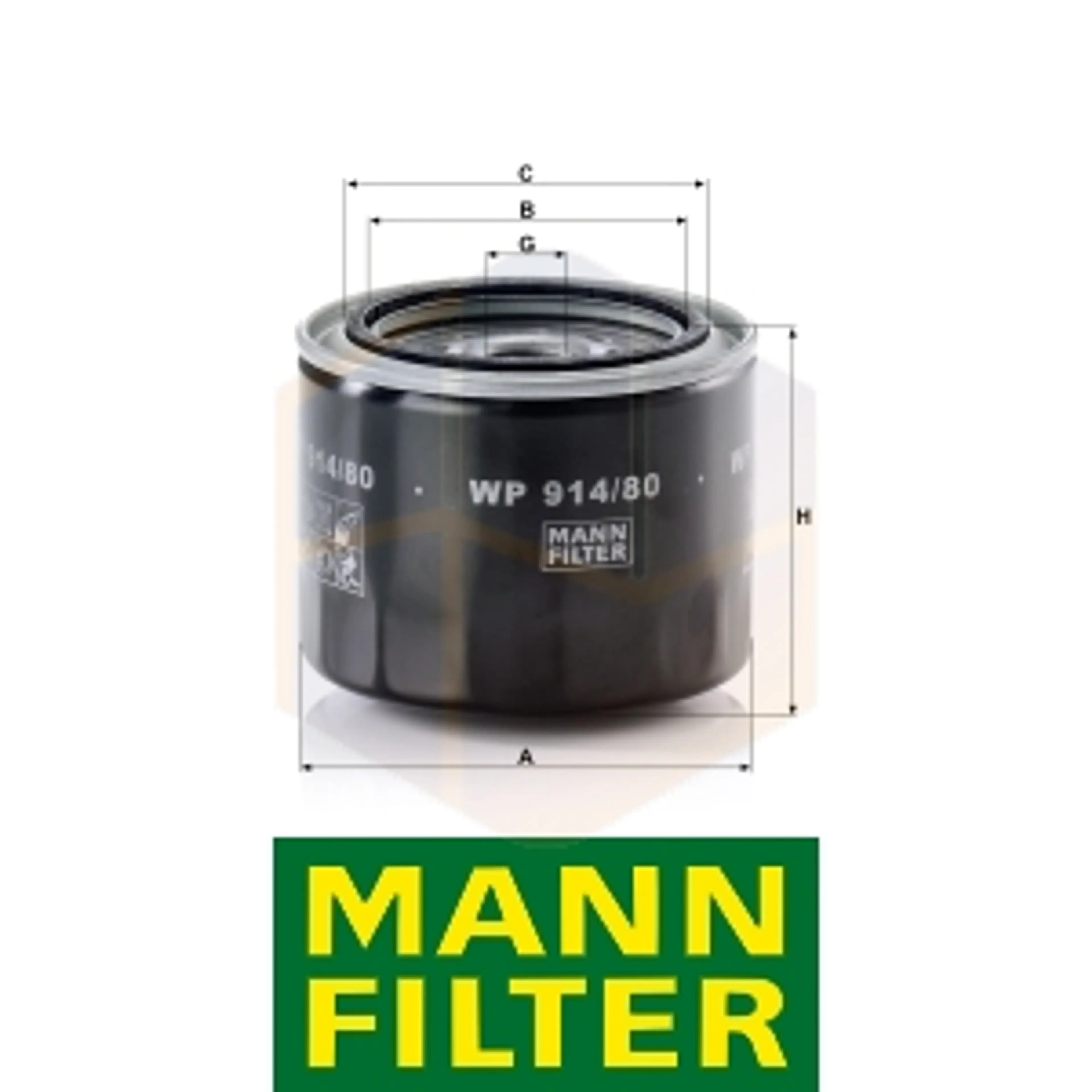 FILTRO ACEITE WP 914/80 MANN