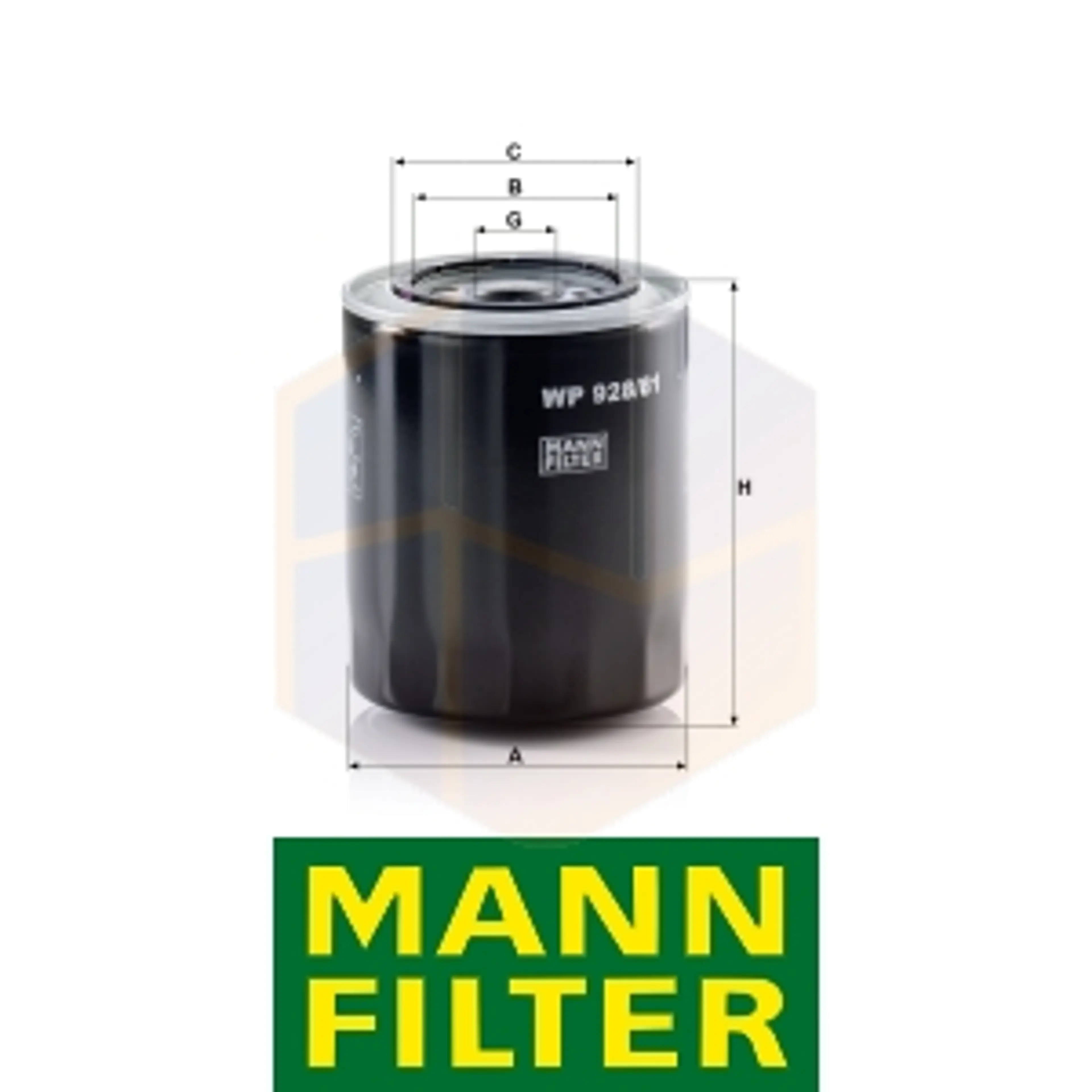 FILTRO ACEITE WP 928/81 MANN
