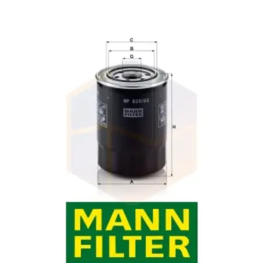 FILTRO ACEITE WP 928/83 MANN