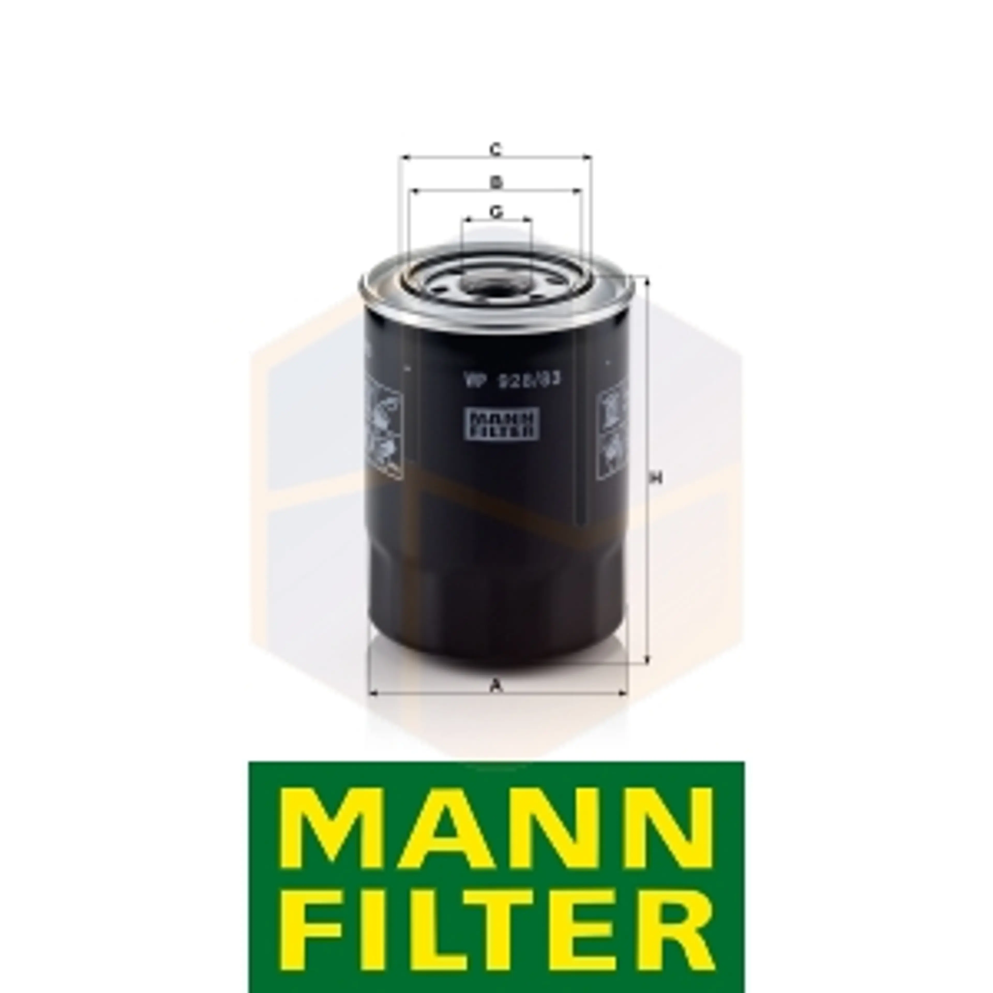 FILTRO ACEITE WP 928/83 MANN